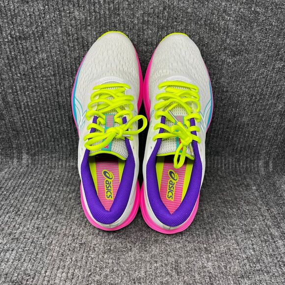 ASICS Gel-Excite 7 Polar Shade White Pink Volt Running Shoes Women’s Size 11 - Picture 7 of 8